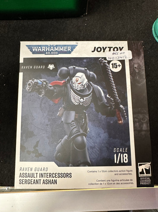 WARHAMMER 40,000 RAVEN GUARD JOY TOY INTERCESSORS SERGEANT ASHAN  1/18 SCALE