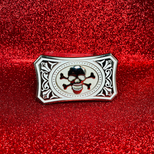 Ornamental Skull - Belt Buckle