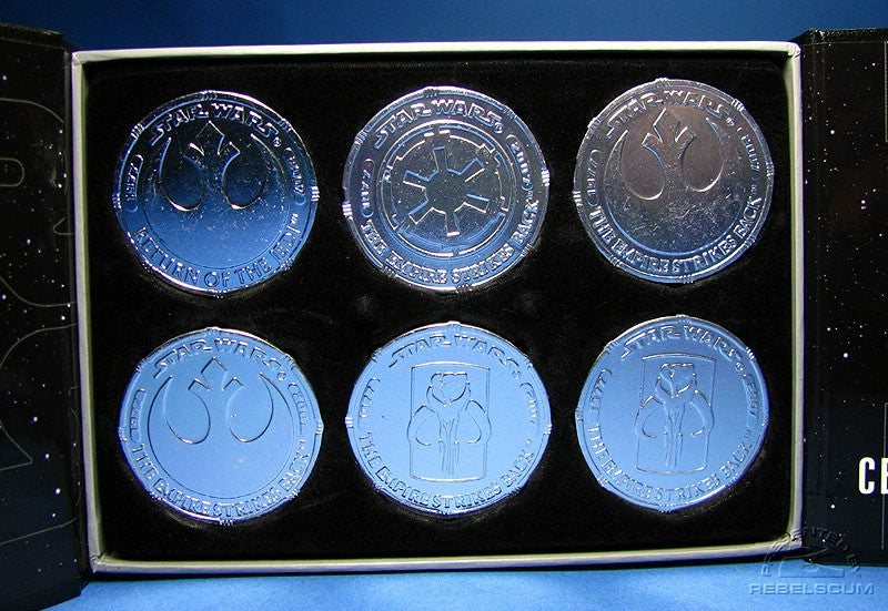 Star Wars 30th Anniversary 2007 VINTAGE COIN SET (Ultimate Galactic Hunt) - N08799