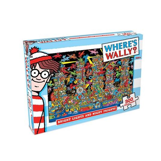 Where's Wally Puzzle Bright Lights & Fright Nights 300 Pc Jigsaw Puzzle - N09293