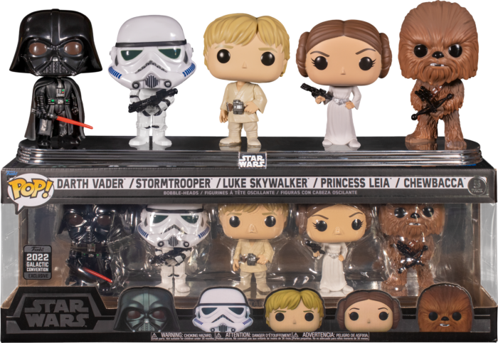 Funko Pop! Vinyls Star Wars 5 Pack 2022 Galactic Convention Exclusive - N06980