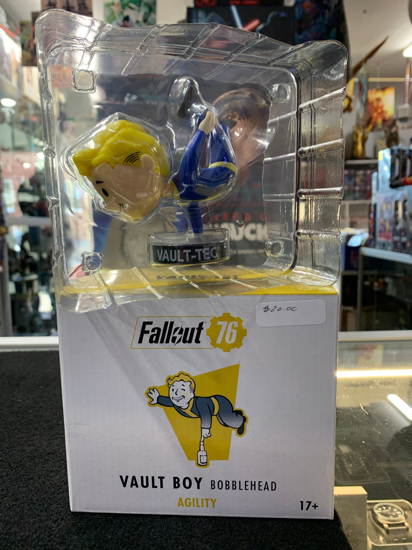 Fallout 76 vault boy bobble head