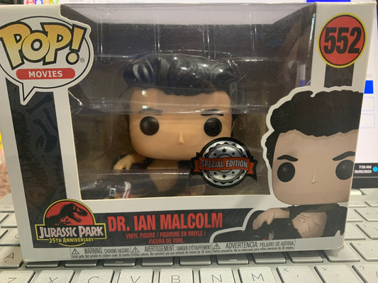 Pop vinyl Dr Ian Malcolm 552 special edition jurassic park