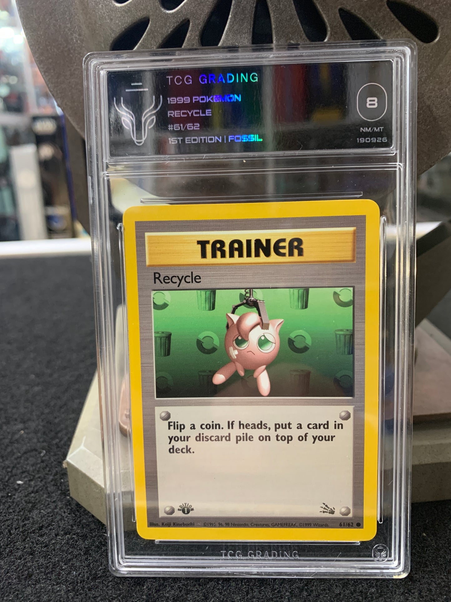 Pokémon 1999 1st edition trainer card graded