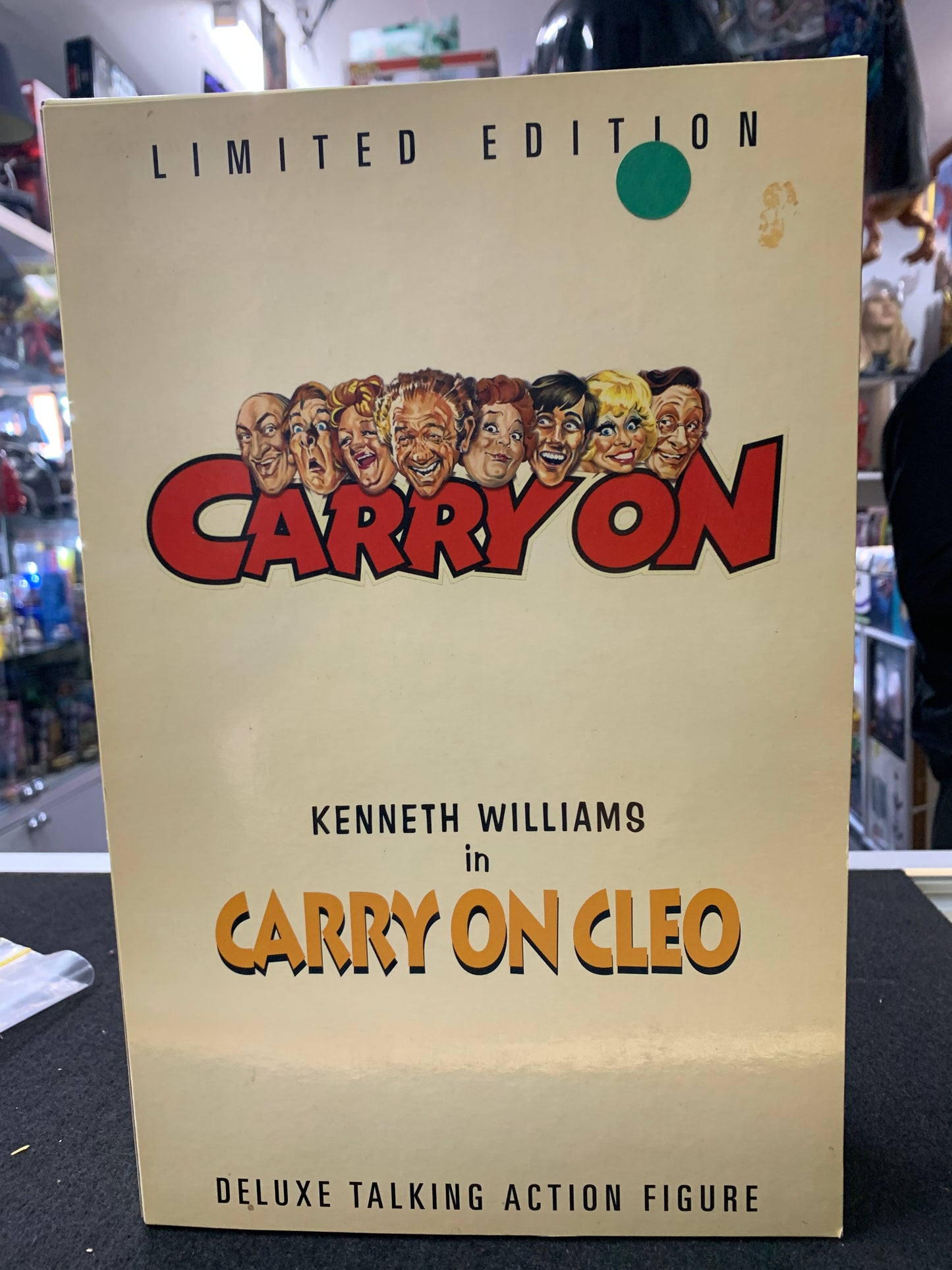 Carry on with Kenneth Williams in carry on Cleo talking figurines