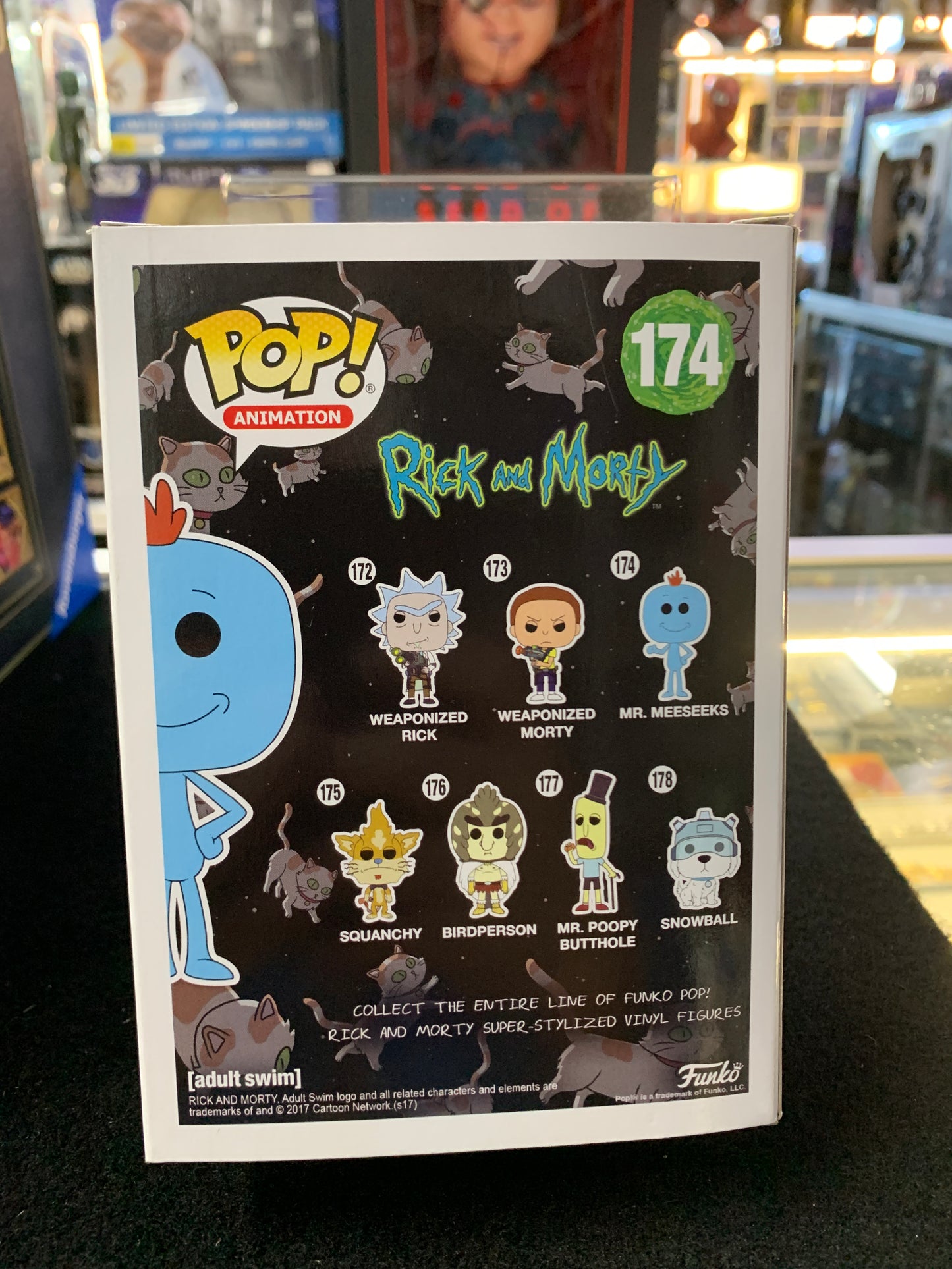 Pop funko Rick and Morty 174 Mr Meeseeks chase