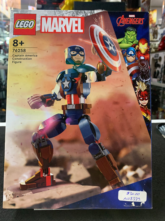 LEGO captain America construction figure