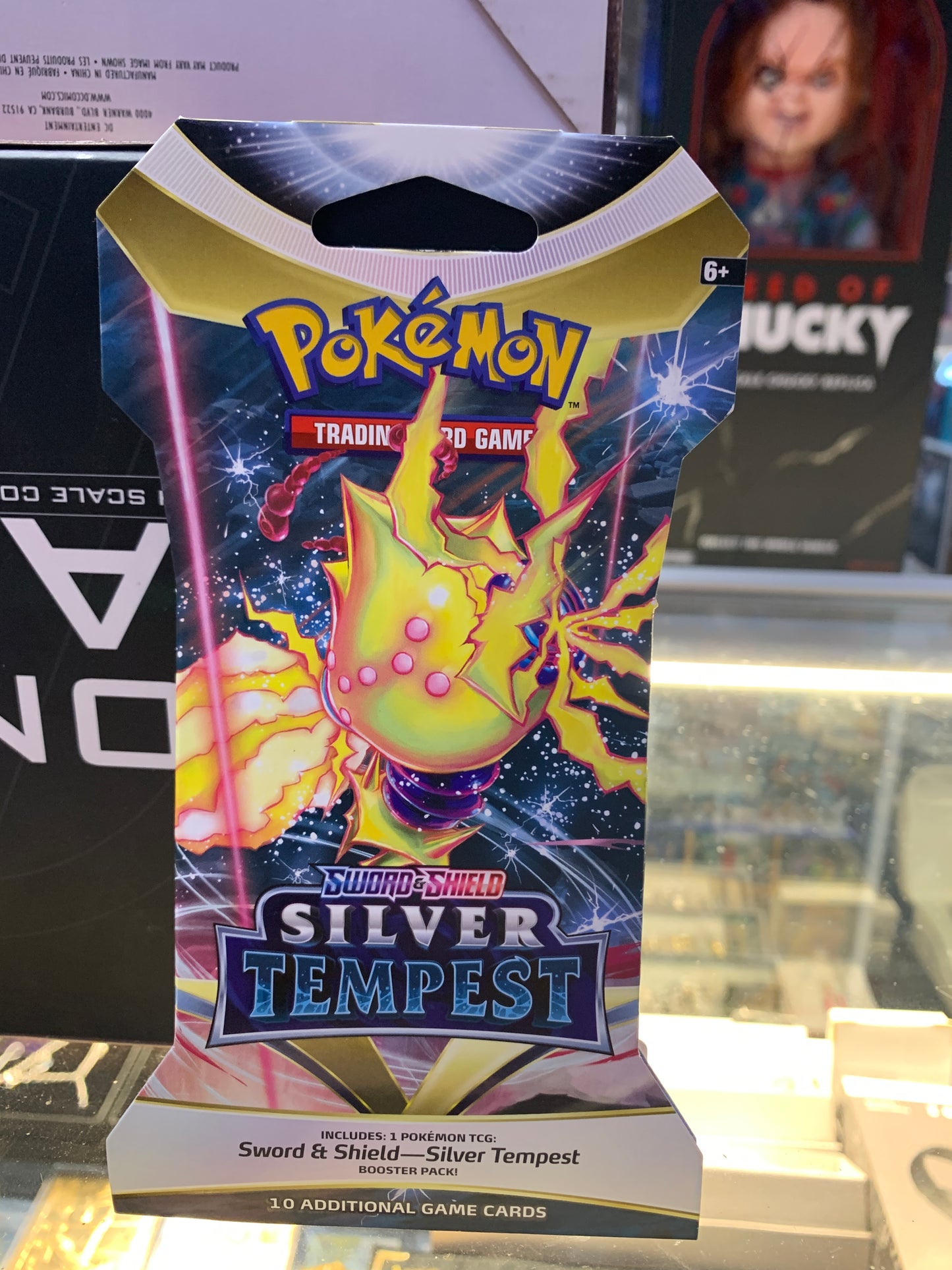 Pokémon sword and shield silver tempest 10 additional trading cards per packet