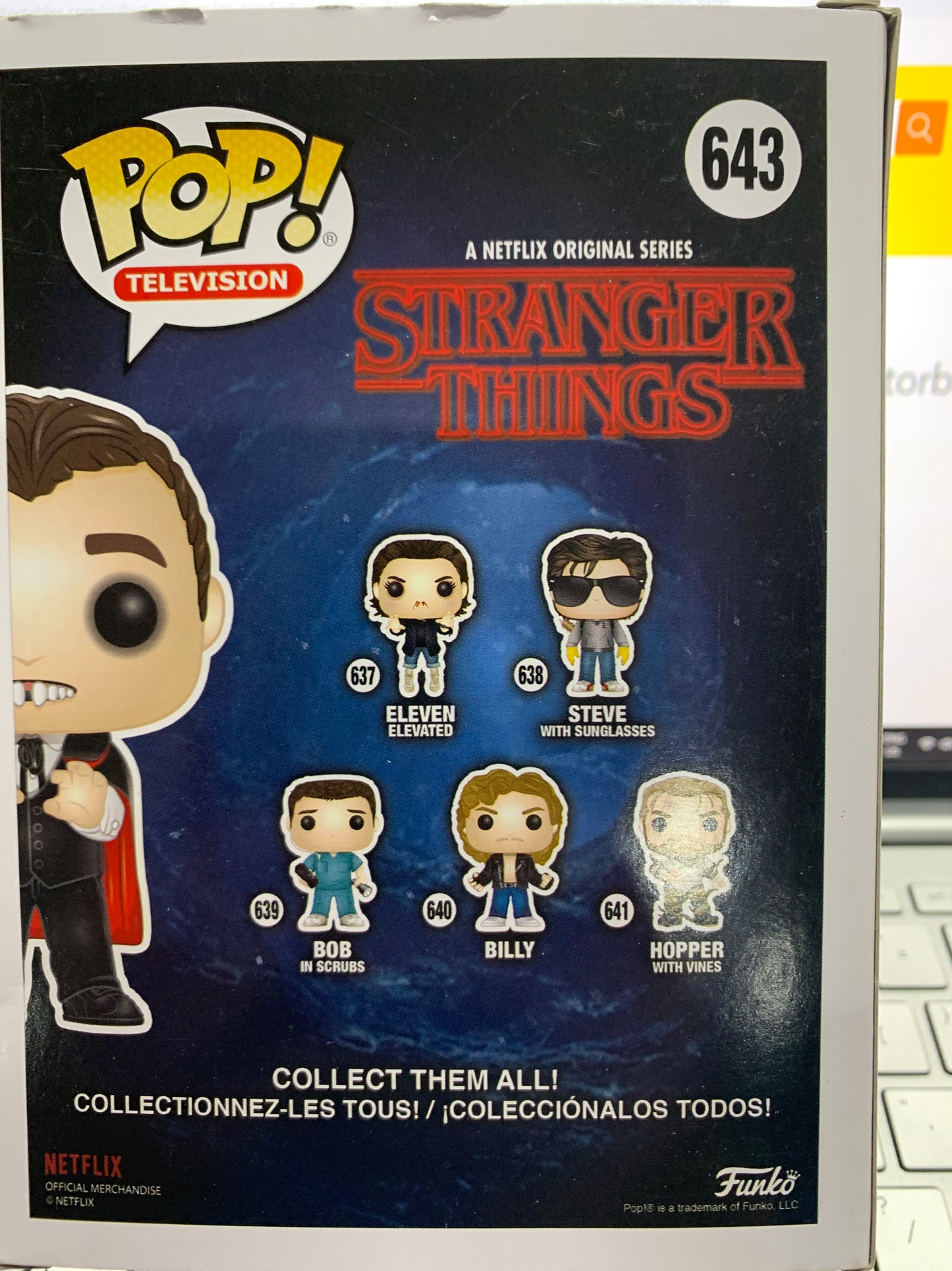 Pop vinyl Stranger things 643 vampire Bob