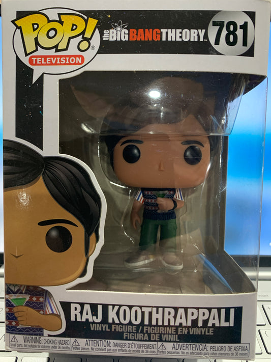 Pop vinyl the Big Bang theory Raj Koothrappali 781