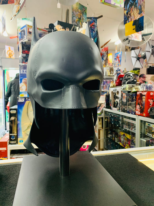 The Batman life size mask in Perspex case