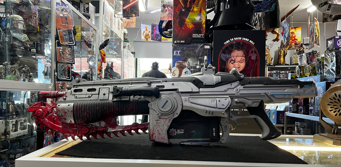 NECA Gears of War Lancer 36-Inch Prop Replica [Bloody Version]