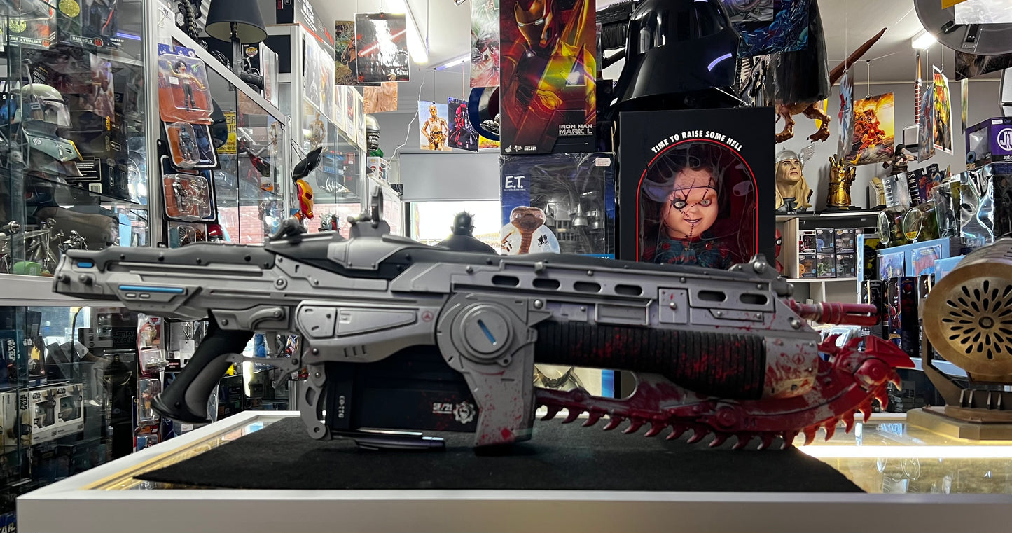 NECA Gears of War Lancer 36-Inch Prop Replica [Bloody Version]