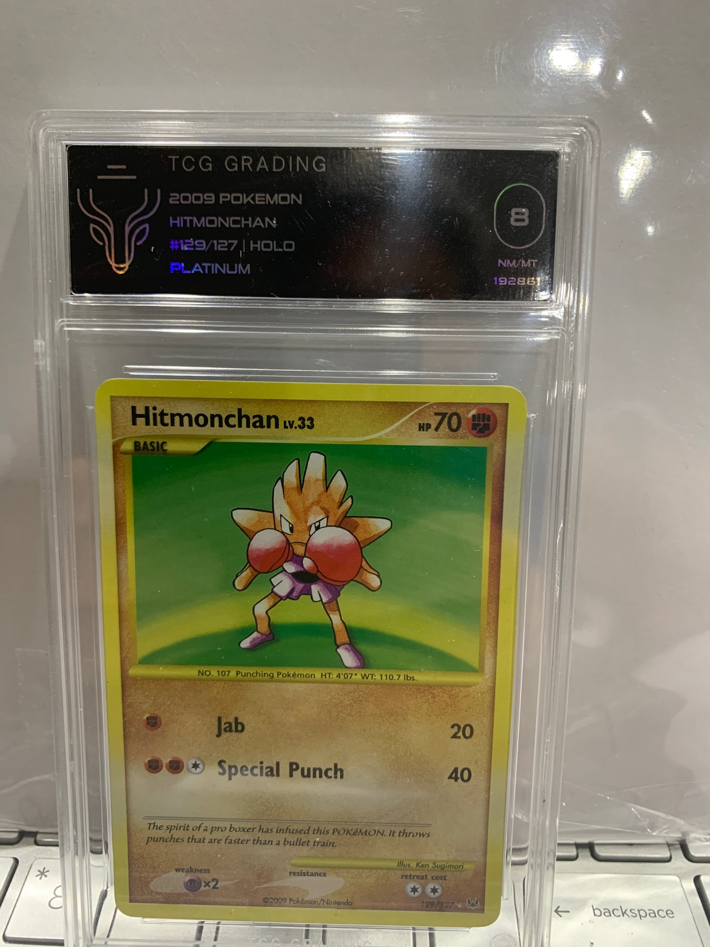 Pokémon Hitminchan hp70 129/127 graded year 2009