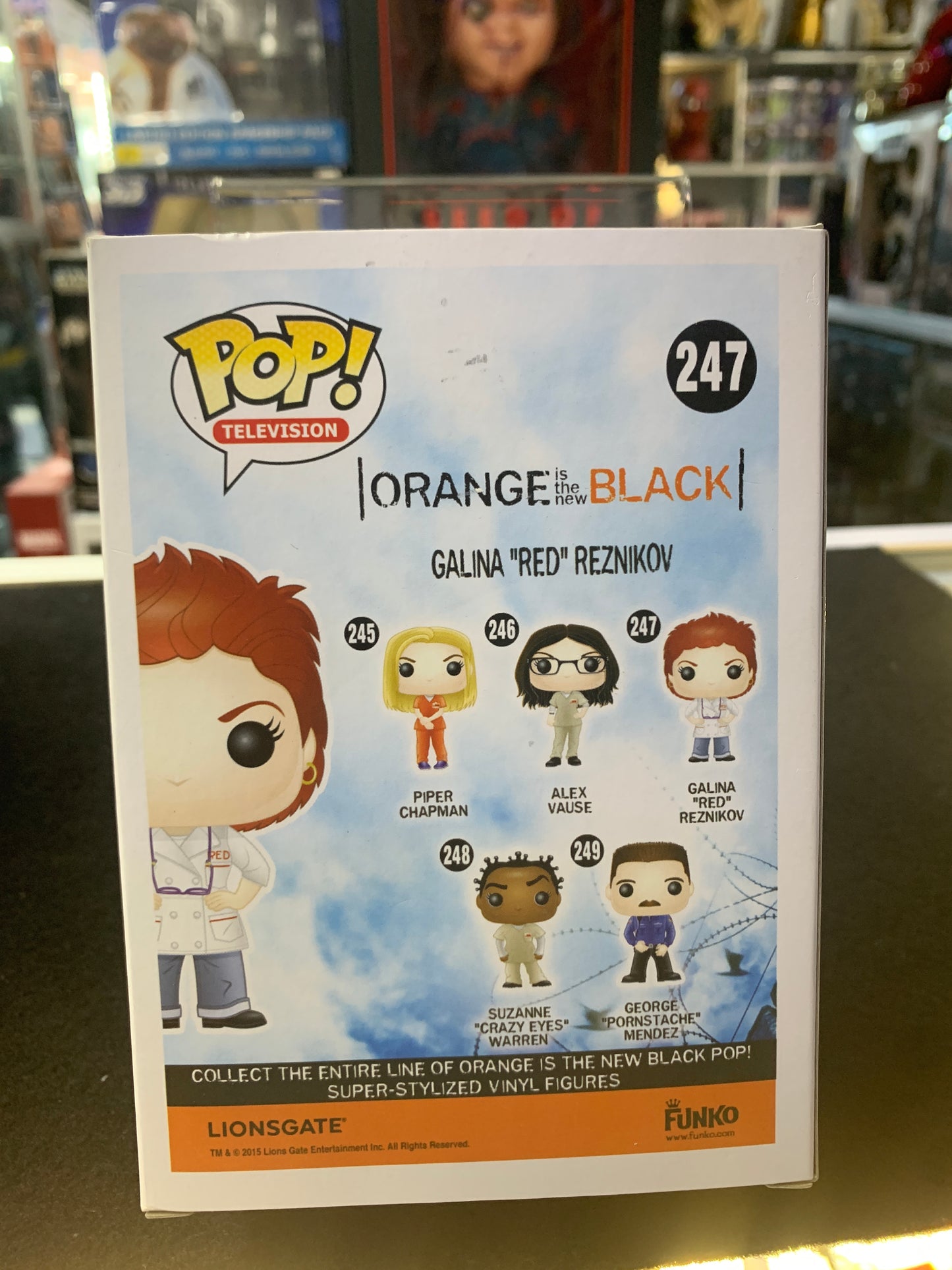 Pop funko 247 orange black galina