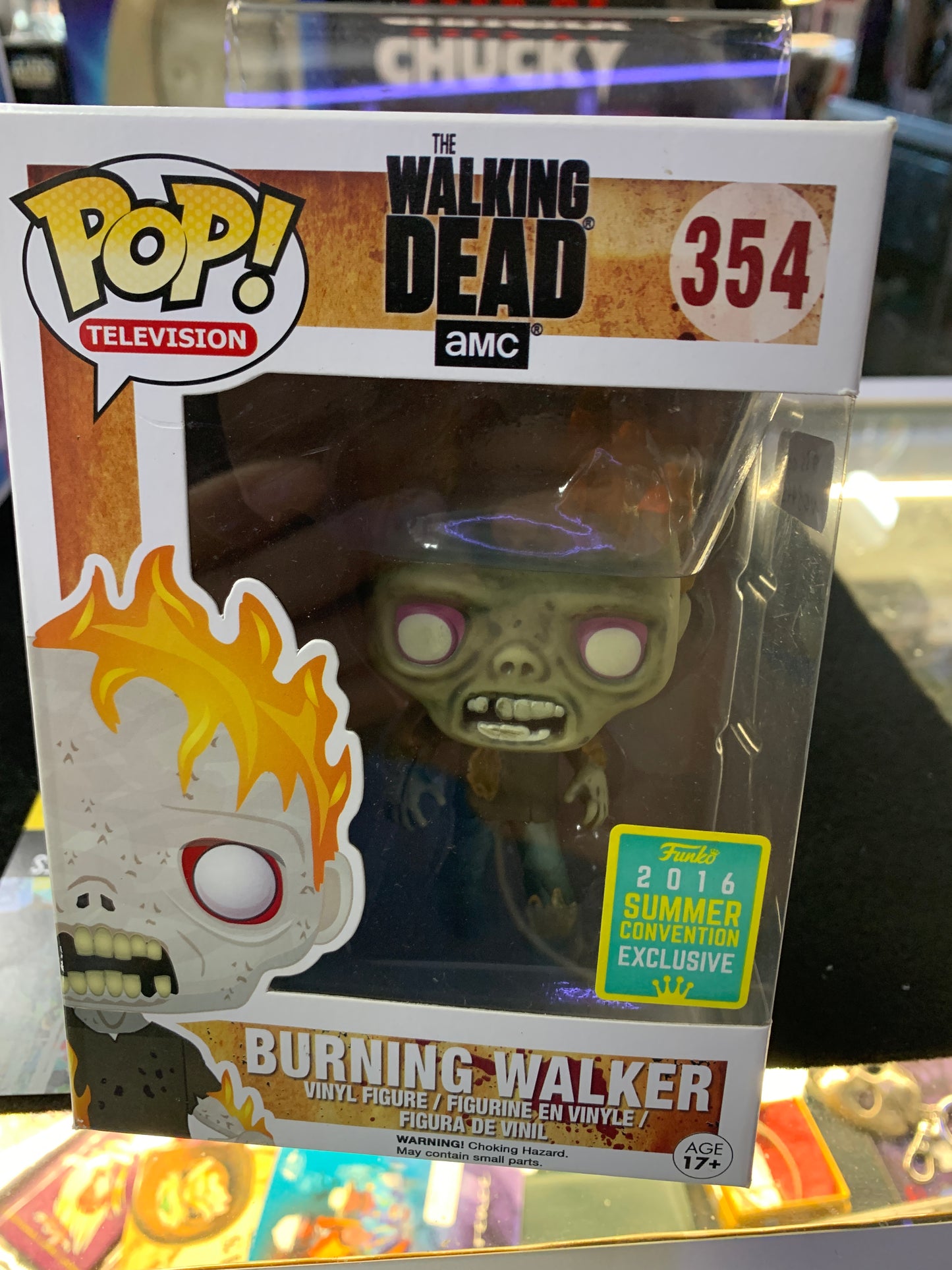 Pop funko the walking dead burning Walker 354