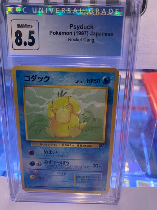 Pokémon psyduck Japanese rocket gang graded card 1997