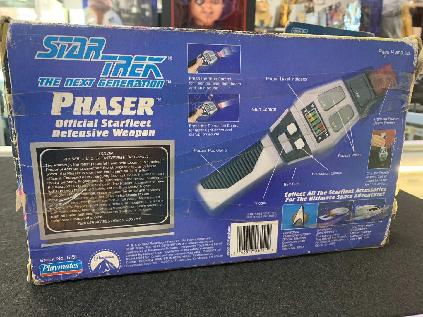 Star Trek 1992 the next generation phaser