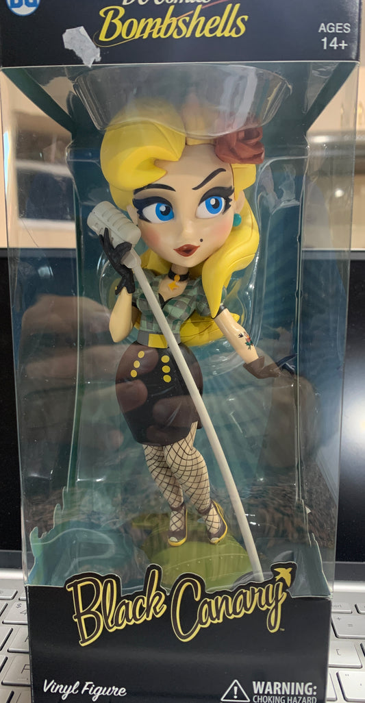 DC comics bombshells black canary vinly figure