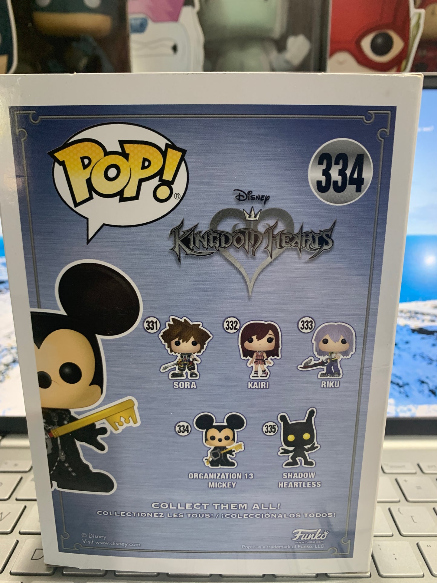 Pop vinyl kingdom Hearts 334 organization 13 Mickey