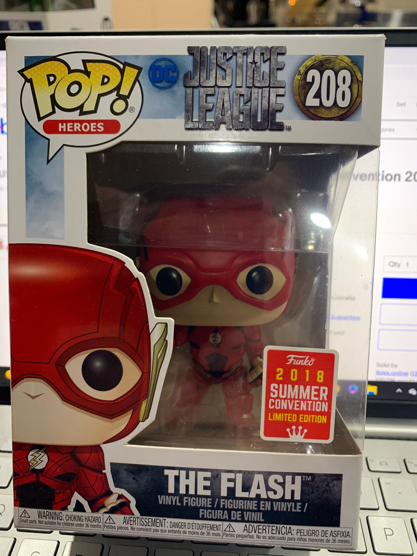 Pop vinyl justice league the flash 208