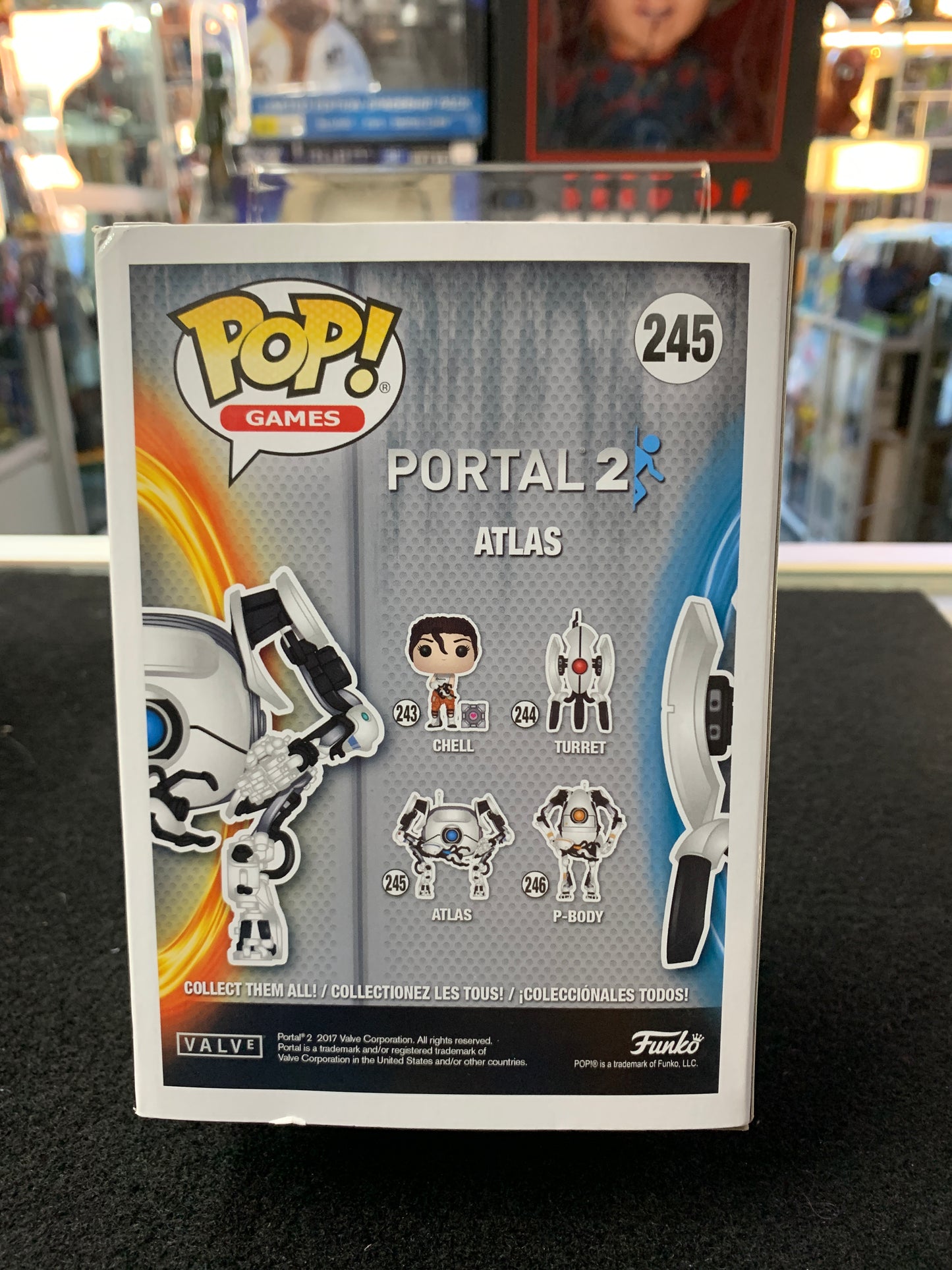 Pop funko portal 2 Atlas box slight wear