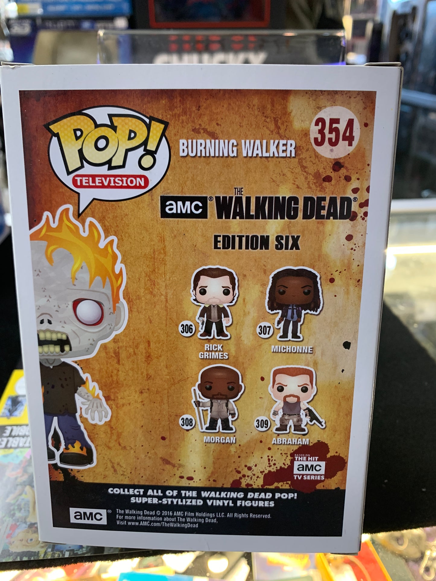 Pop funko the walking dead burning Walker 354