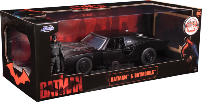 Jada The Batman - Batmobile with Batman Figure 1:24 Scale Hollywood Ride N06369