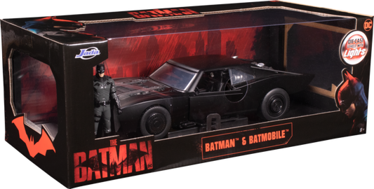 Jada The Batman - Batmobile with Batman Figure 1:24 Scale Hollywood Ride N06369