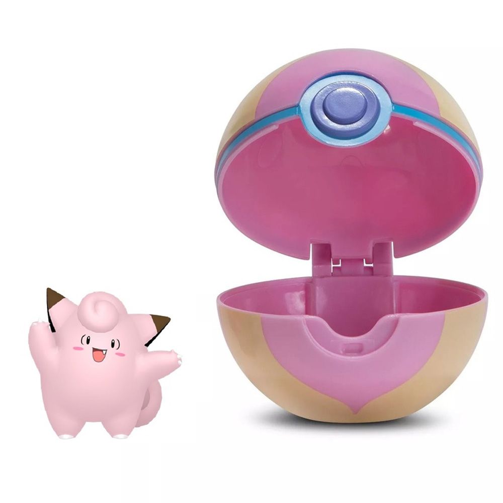 Pokemon Clefairy & Heal Ball Clip 'N' Go Figurine Set - N08981