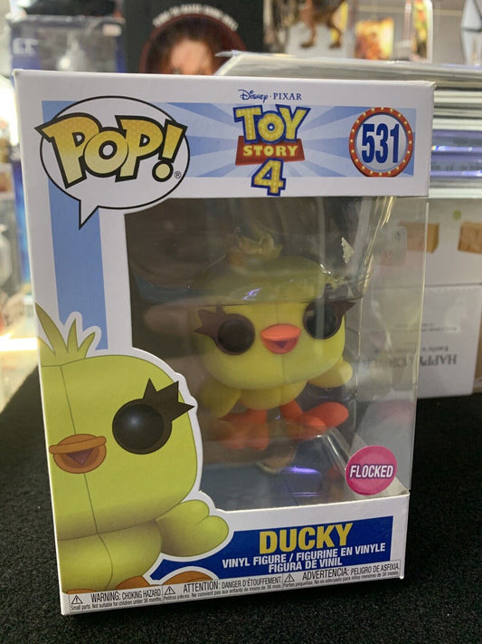 Toy Story 4 Ducky Flocked #531 Disney funko pop n06567