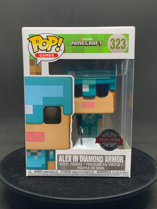 Alex in Diamond Armor Minecraft 323 Funko POP! Vinyl Figure - N06659