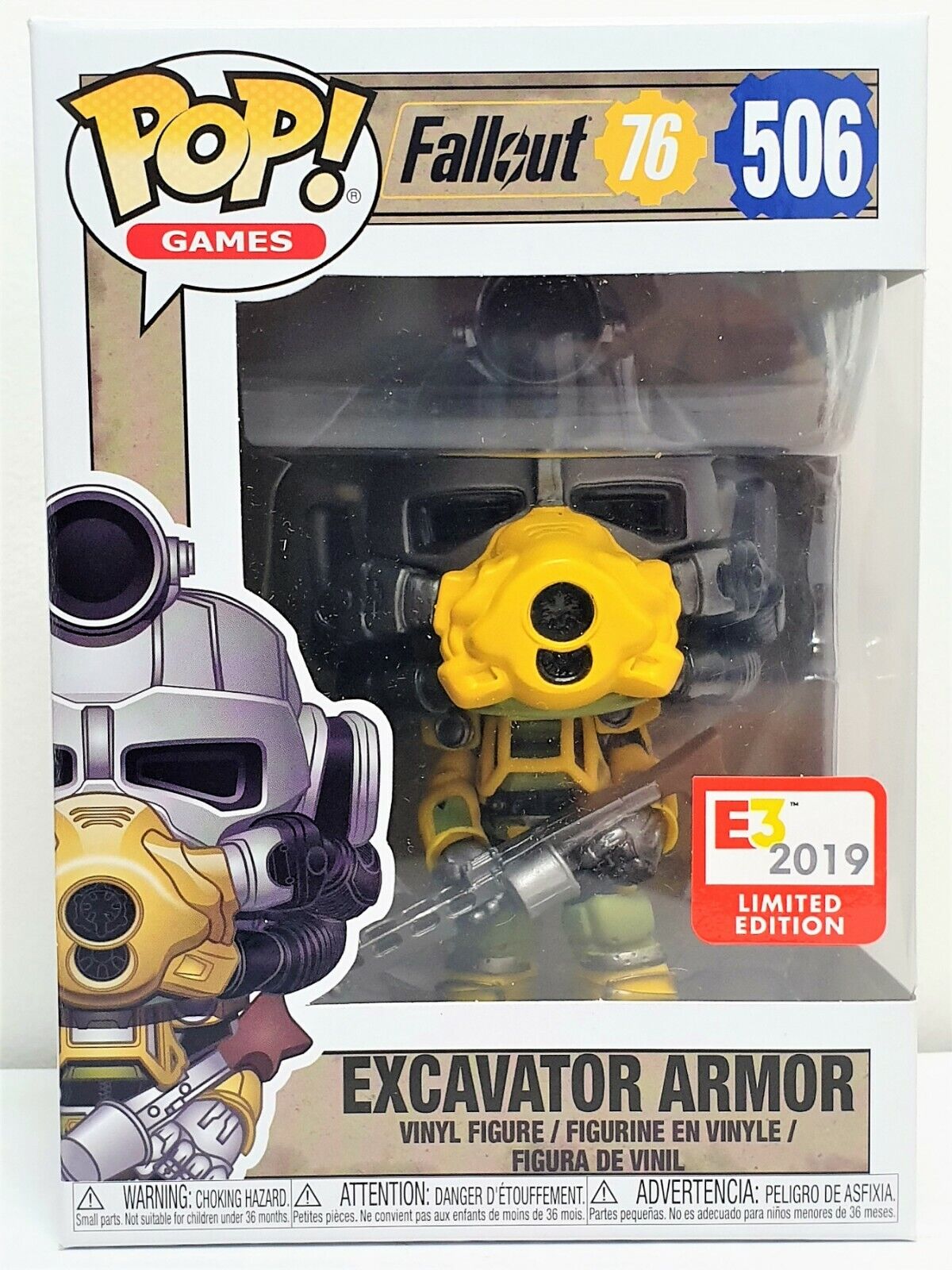 Funko Pop! Excavator Armor # 506 Games Fallout 76 E3 2019 Vinyl Figure - N06938