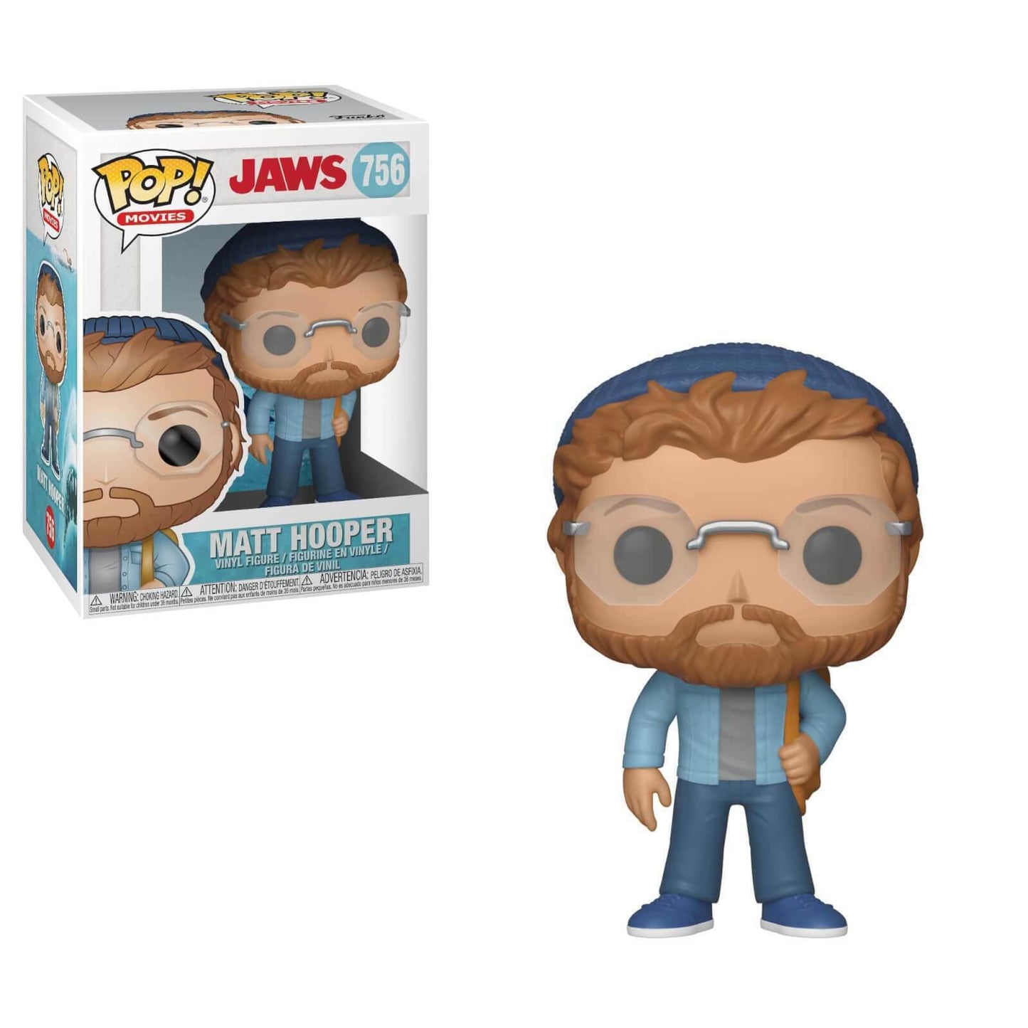 Funko Pop! Movies Jaws Matt Hopper #756 Vinyl Figure - N08750