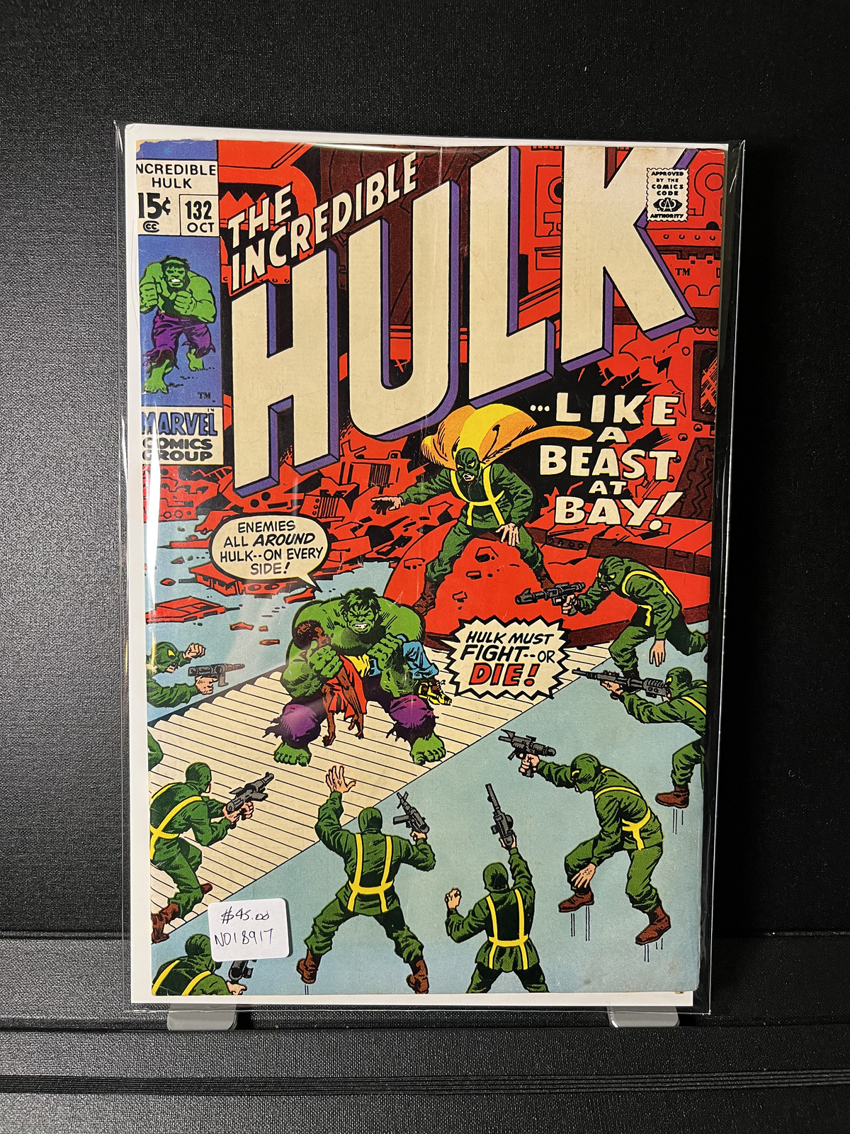 Incredible Hulk #132 - Like a Beast At Bay Marvel Comics