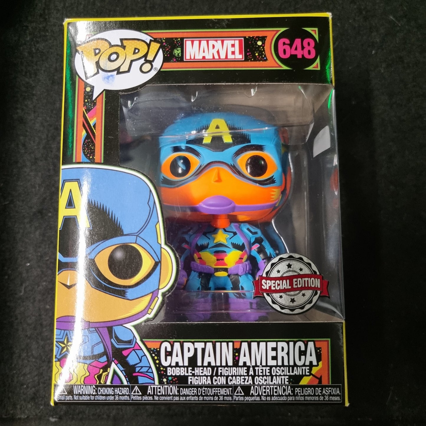 Captain America (Black Light) #648 - Marvel - Funko Pop!