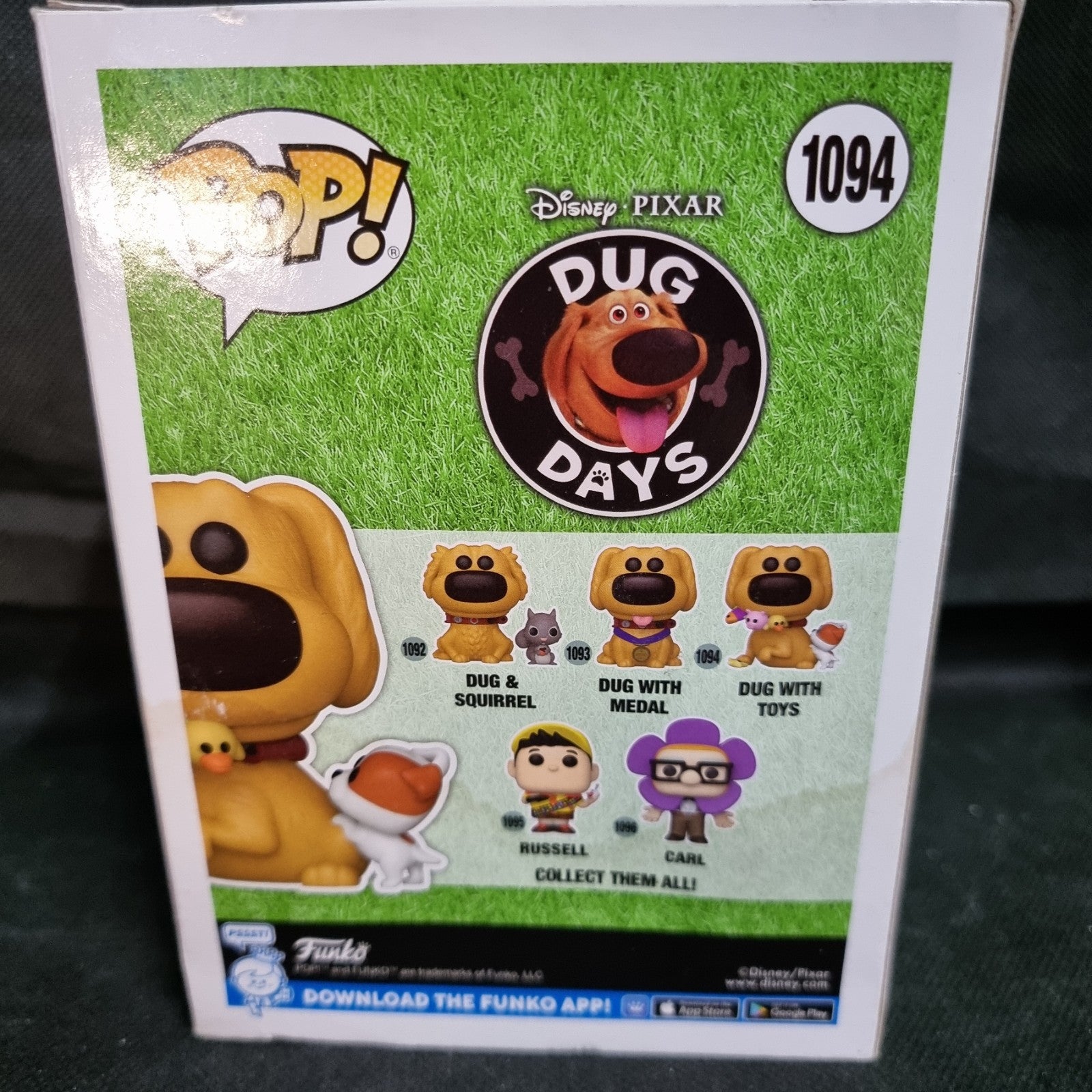 Funko Pop! Disney Pixar Dug Days Dug With Toys 1094 Box Damaged 