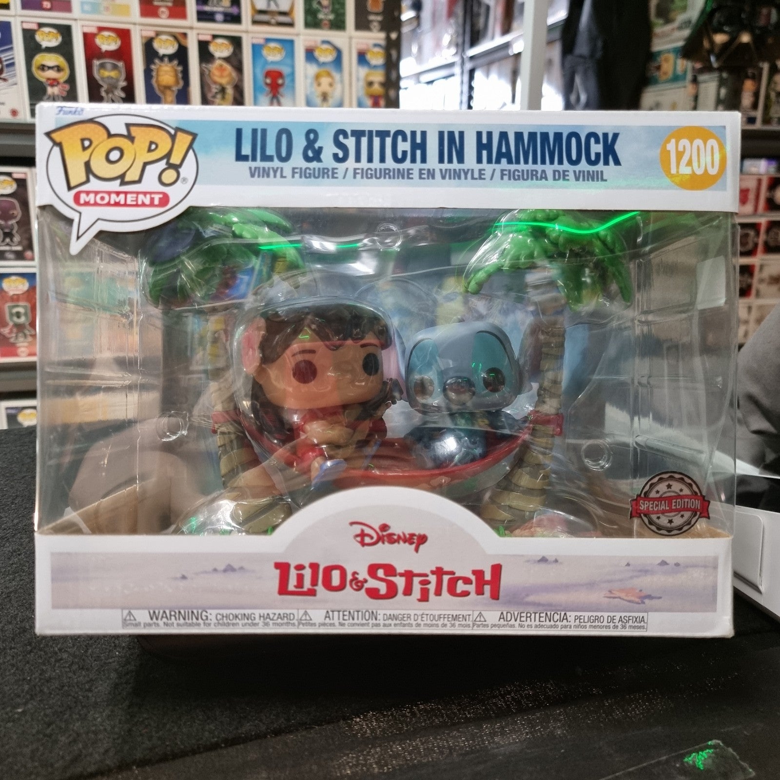 Funko Pop! Moments Disney Lilo & Stitch in Hammock #1200 Special Edition