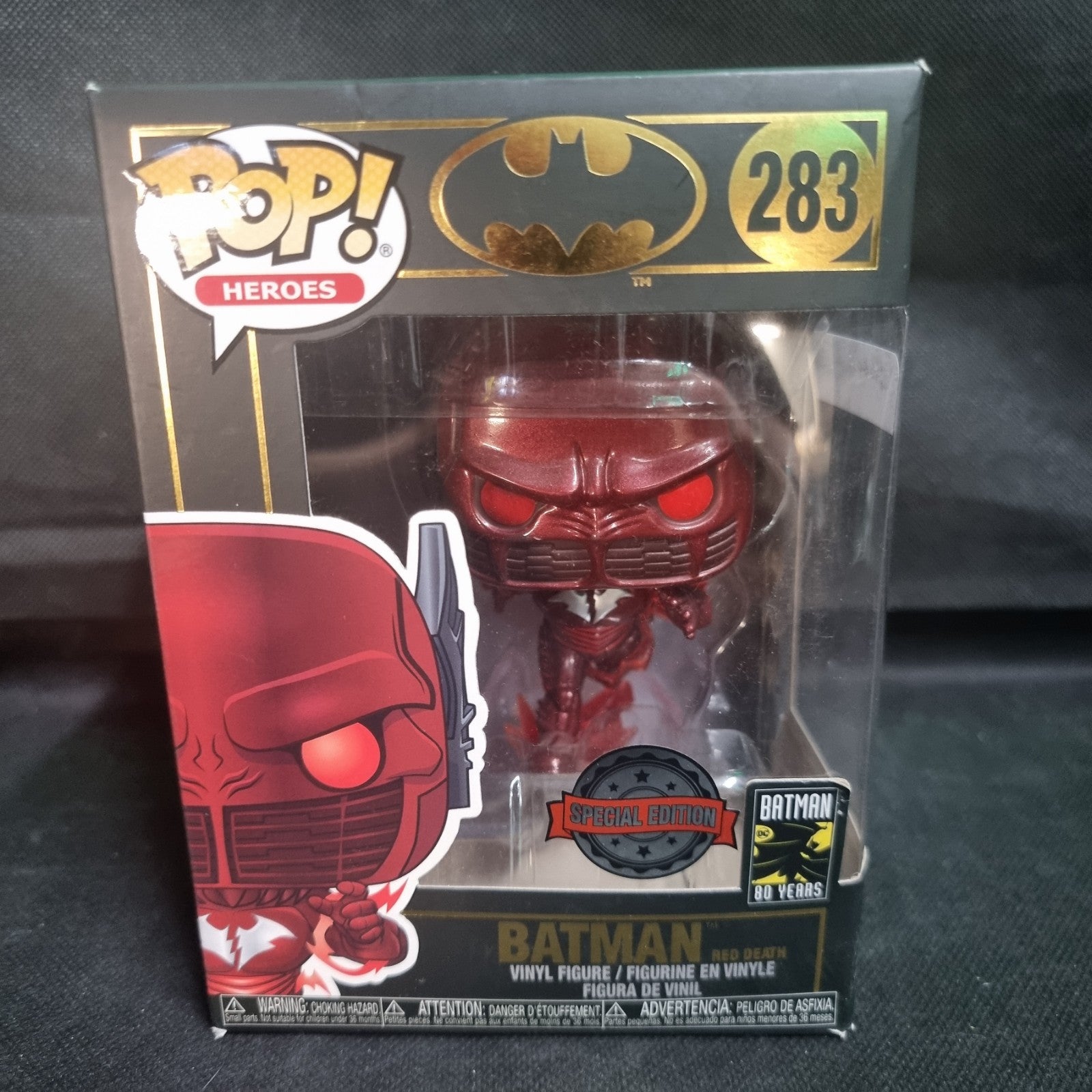 Funko Pop! Heroes - Batman #283 Batman Red Death  Exclusive (Vaulted)