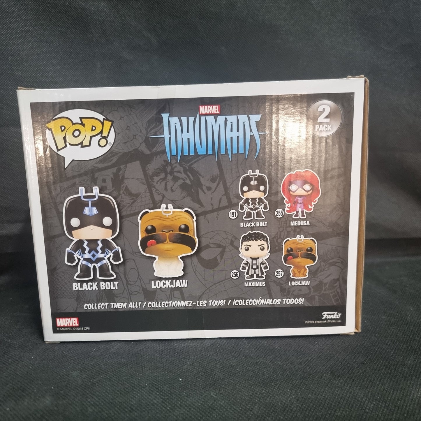 Black Bolt & Lockjaw GITD Pop Vinyl 2-pack 