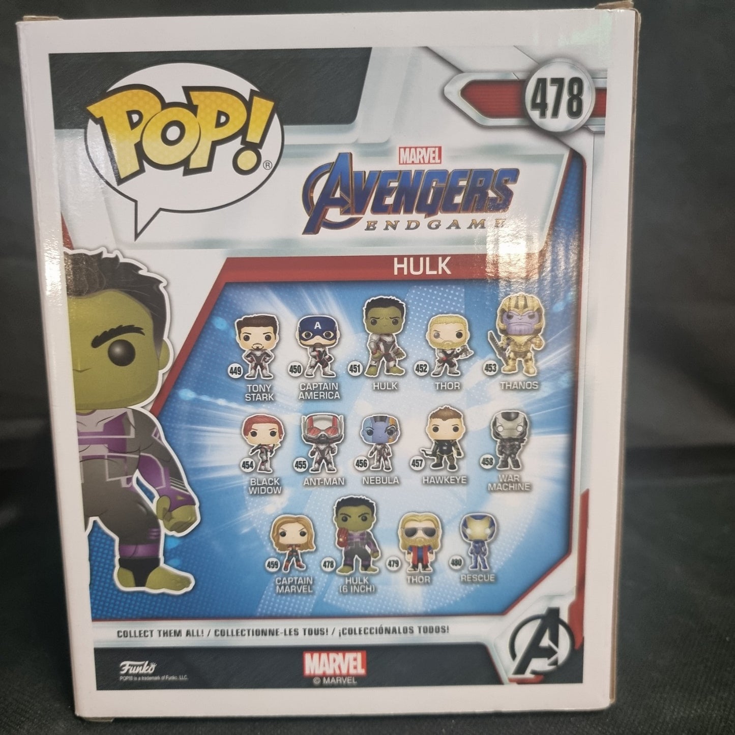 Funko POP! Marvel: Avengers Endgame - 6" Hulk with Gauntlet P6