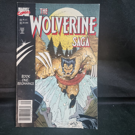 THE WOLVERINE SAGA BOOK ONE BEGINNINGS MARVEL COMICS PAPERBACK Sept 1989