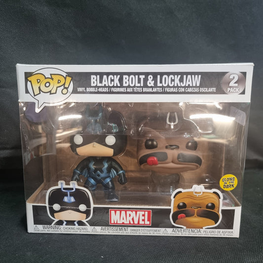 Black Bolt & Lockjaw GITD Pop Vinyl 2-pack 