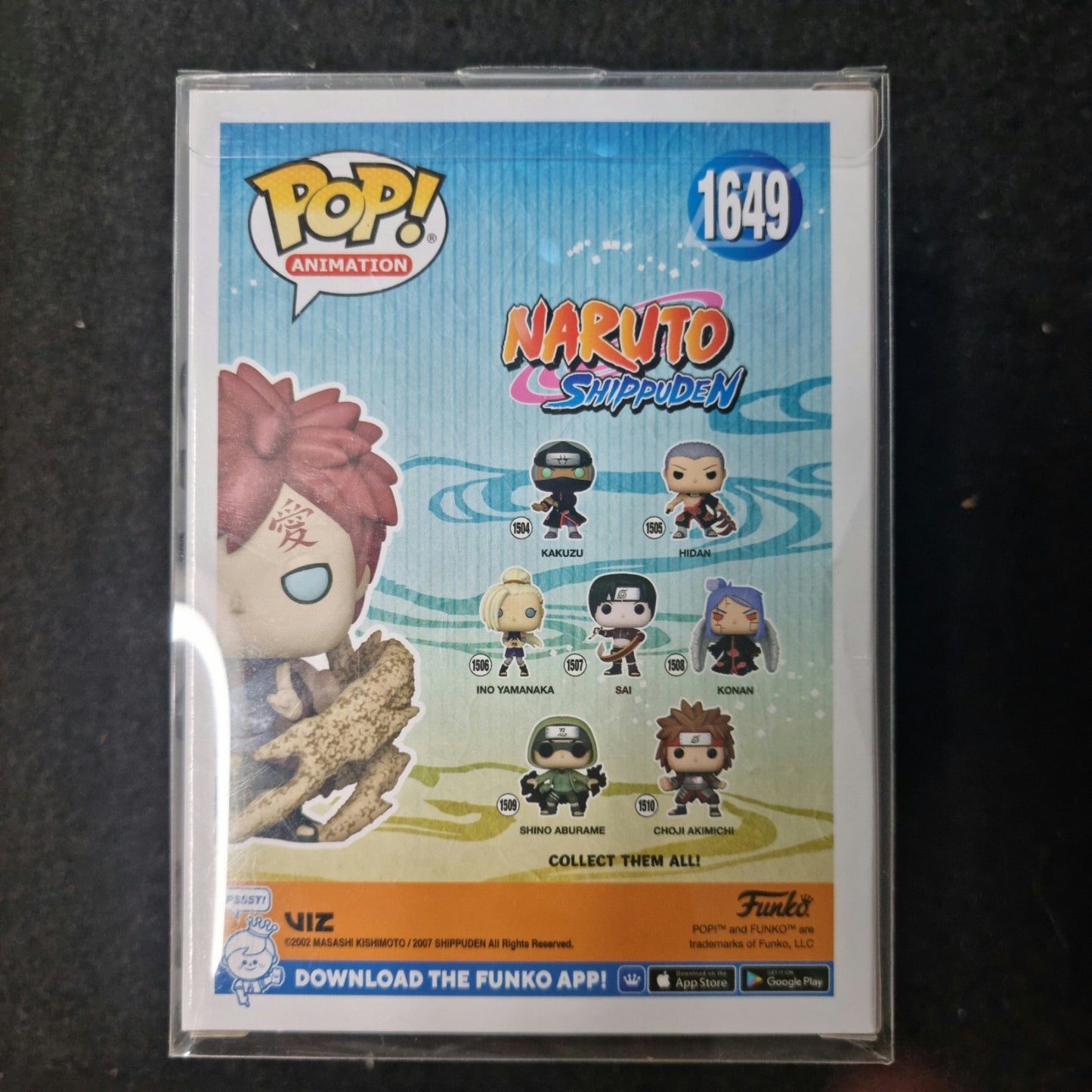 Pop! Gaara Using Sand Jutsu Funko#1649 Exclusive 2024 Summer convention Sticker