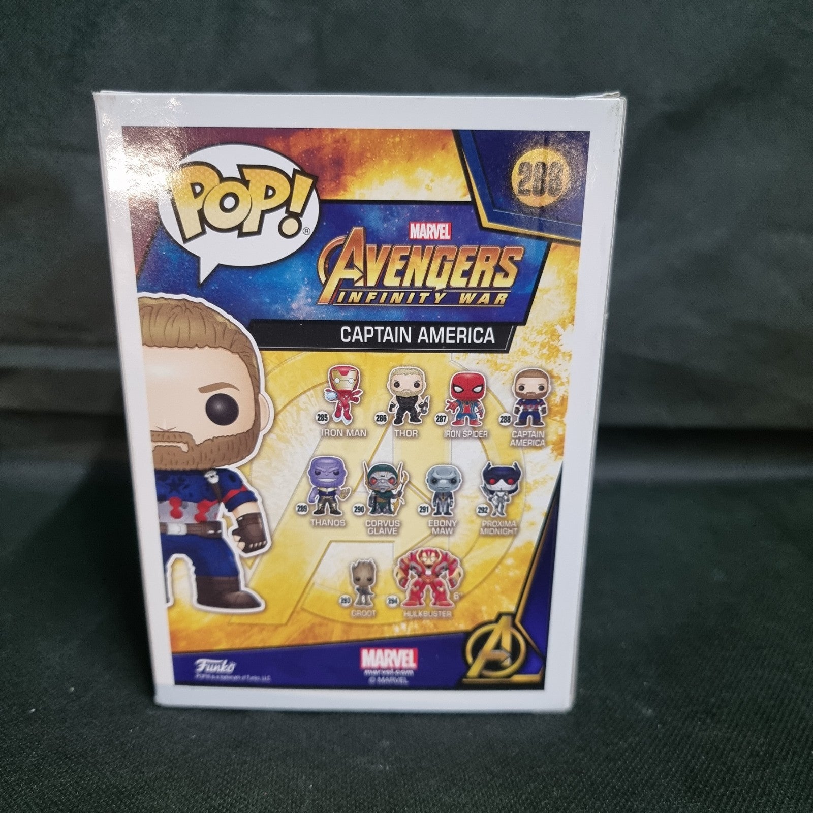 Marvel’s Avengers Infinity War Captain America 288 Funko Pop!