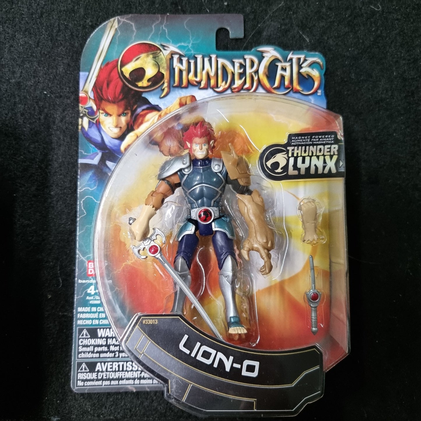 2011 Bandai ThunderCats LION-O 4” Action Figure With Sword Thunder Arm! Rare!