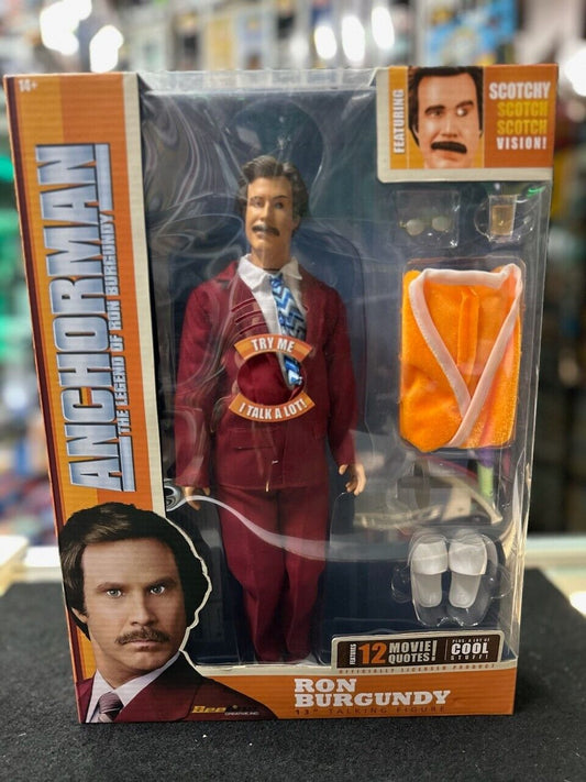 2013 ANCHORMAN Legend of Ron Burgandy Talking 13" Figure BeeLine Creative