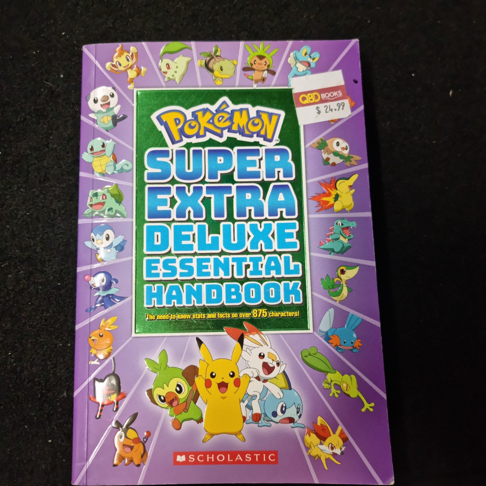 Pokemon Super Extra Deluxe Essential Handbook Scholastic Paperback, 2021 Ex Cond