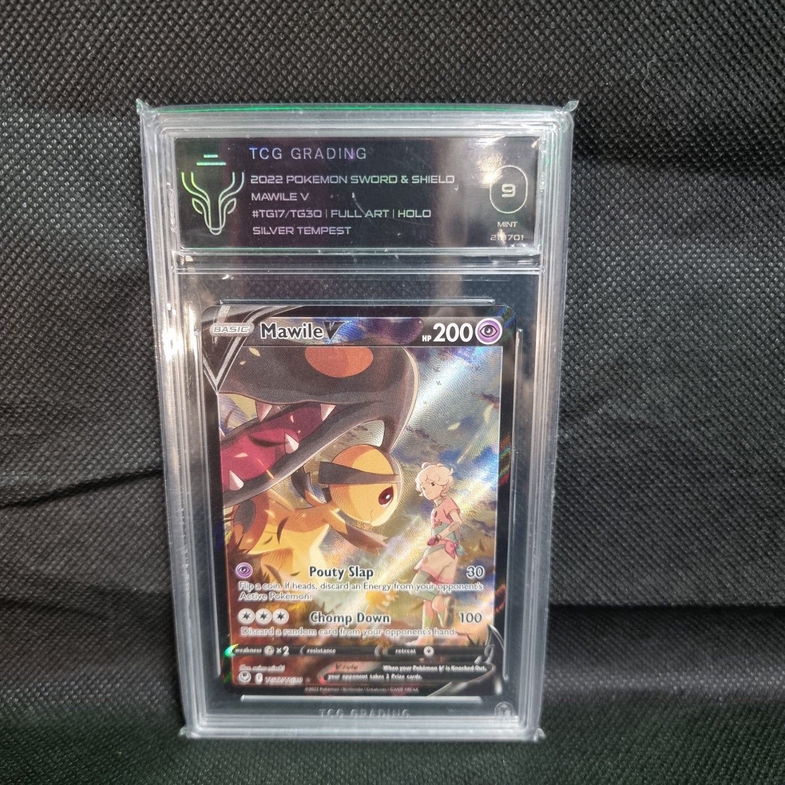 TCG GRADING 9 Mawile V  Pokemon Card Holo