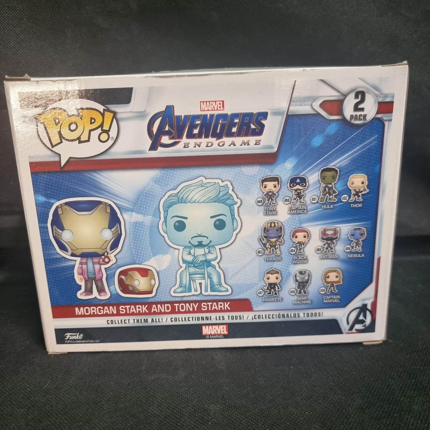 Funko POP! MORGAN STARK + TONY STARK 2 Pack - Avengers Endgame Glow in the Dark